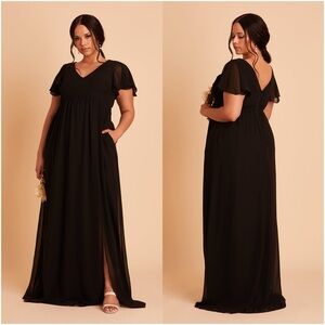 BIRDY GREY Hannah Dress In Black Chiffon